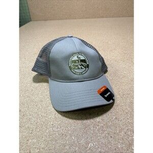 Simms NWF Patch Trucker Hat Ballcap Gray Low Crown New